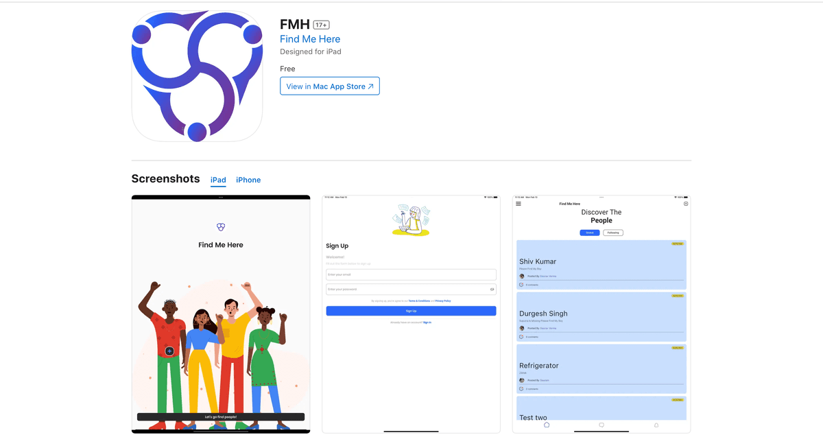 Find me here - Find Missing People